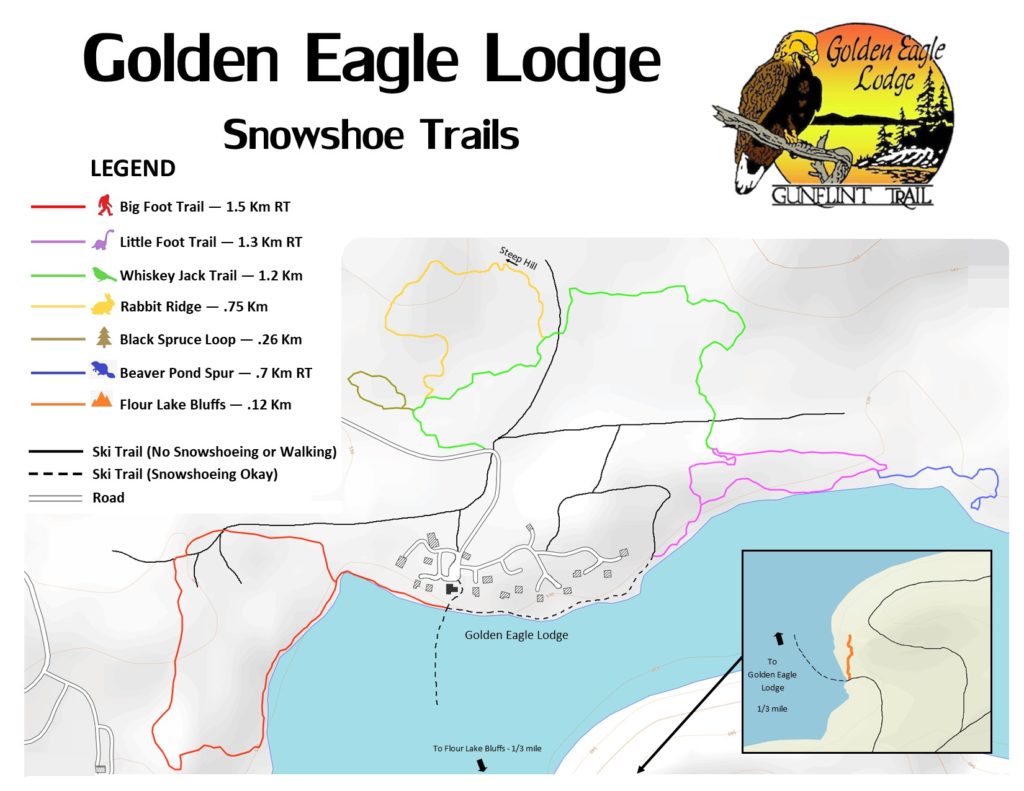 Snowshoe Trail Map Gunflint Trail