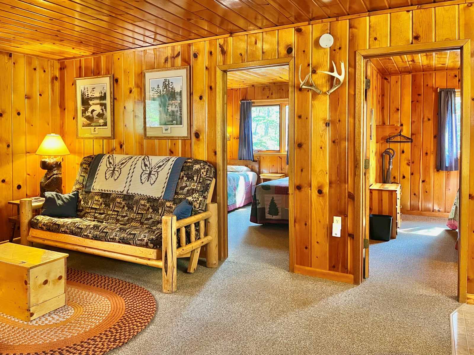 Golden Eagle Lodge, Large Cabin 4 Main Room and Bedrooms, Gunflint Trail Resort