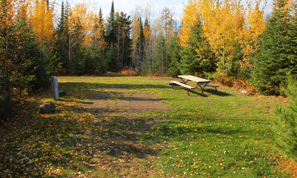 Camp and RV grounds in autumn.
