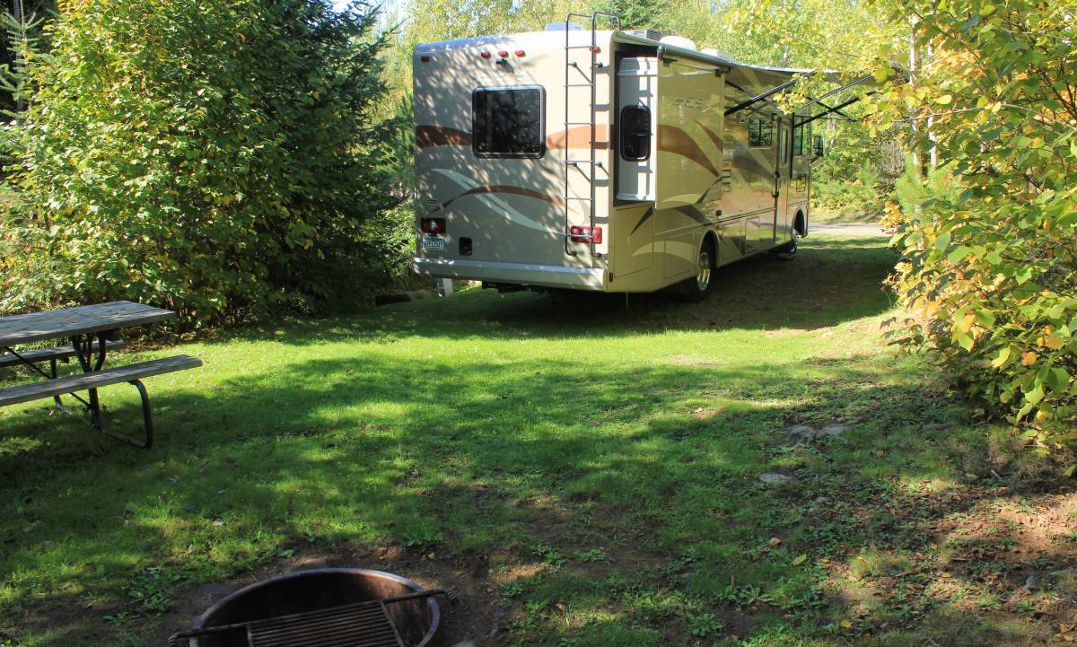 Campsite with RV